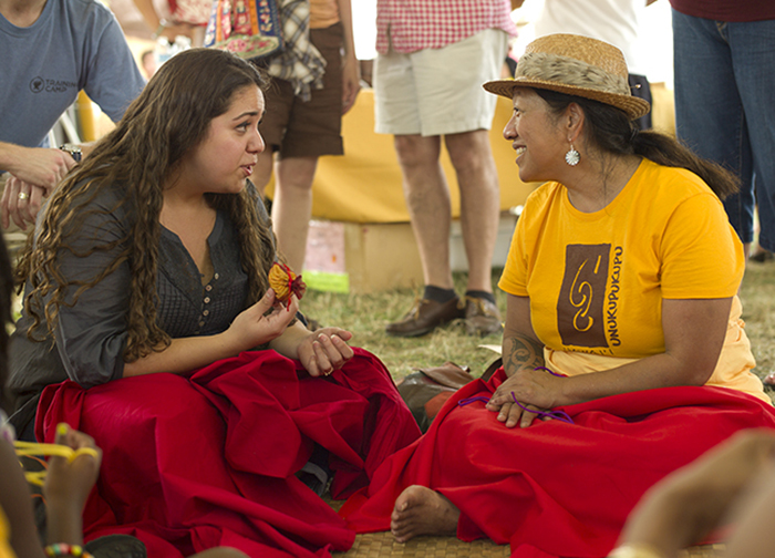 Participants from the University of Hawai’i at the 2012 Smithsonian Folklife Festival’s <i>Campus and Community</i> program. Photo by Carsten Schmidt, Ralph Rinzler Folklife Archives and Collections, Smithsonian Institution