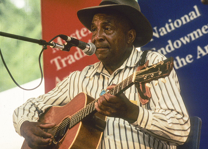 John Jackson performing the 1994 Smithsonian Folklife Festival. Photo by Jeff Tinsley, Ralph Rinzler Folklife Archives
